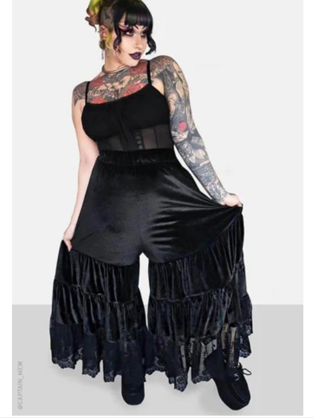 Forest Ink Velvet Oracle Pants Size L